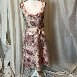 S. L. Fashions dress. Size 10. Neutral print